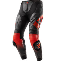 Rebelhorn Inferno Leather Trousers - Black / Fluo Red