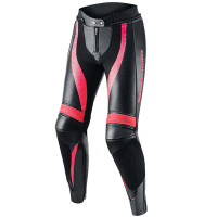 Rebelhorn Ladies Rebel Leather Trousers - Pink / Black