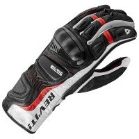Rev'it Stellar 2 Leather Gloves - White / Red