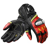 Rev'it League Leather Gloves - Black / Red
