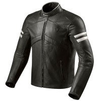 Rev'it Prometheus Leather Jacket - Black / White