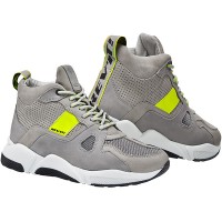 Rev'it Astro Leather Boots - Light Grey / Neon Yellow