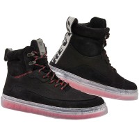 Rev'it Filter Leather Boots - Black / Neon Red