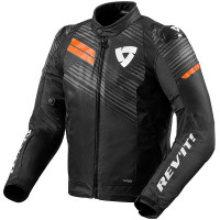 Rev'it Apex H2O Textile Jacket - Black / Neon Orange