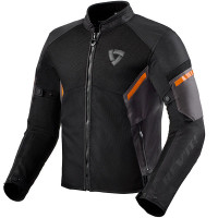 Rev'it GT-R Air 3 Textile Jacket - Black / Neon Orange