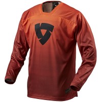 Rev'it Scramble Textile Jersey - Burgundy / Red / Orange