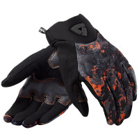 Rev'it Continent WB Textile Gloves - Black / Orange