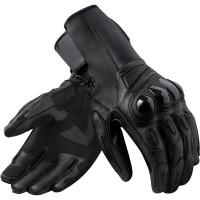 Rev'it Metis 2 Leather Gloves - Black / Black