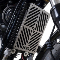 R&G Racing Stainless Steel Oil Cooler Guard - Royal Enfield 650 Interceptor / Continental GT
