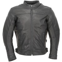 Richa Cafe Leather Jacket - Black