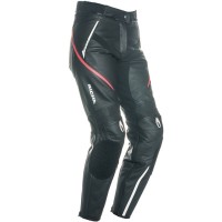 Richa Ladies Nikki Leather Trousers - Black / Pink