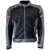 Richa Ladies Auyan Waterproof Textile Jacket - Black / Grey / Red