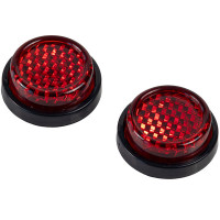 Riderr Self Adhesive 20mm Reflectors Pair - Red