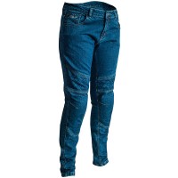 RST X Aramid Ladies Straight Leg CE Jeans - Dark Wash Blue