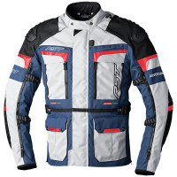RST Pro Series Adventure-X CE Textile Jacket - Silver / Blue / Red 