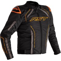RST S-1 CE Textile Jacket - Black / Grey / Neon Orange