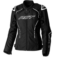 RST Ladies S-1 CE Textile Jacket - Black / White 