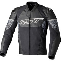 RST Pro Series Supersport-K CE Leather Jacket - Black / Grey