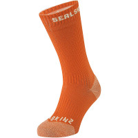 Sealskinz Briston Waterproof All-Weather Socks - Orange / Neon Yellow