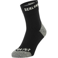 Sealskinz Dunton Waterproof All-Weather Socks - Black / Neon Yellow