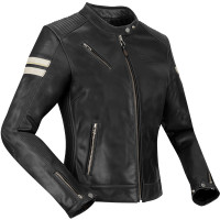 Segura Ladies Romeo Leather Jacket - Black / White