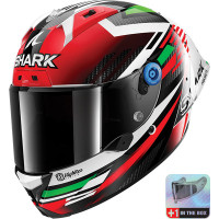 Shark Aeron GP - Firstlap Carbon / Red / Green / White