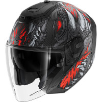 Shark RS Jet - Shaytan Matt Carbon / Red / Anthracite