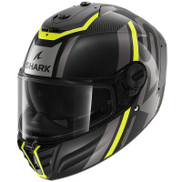 Shark Spartan RS Carbon Skin - Shawn Carbon / Yellow / Anthracite
