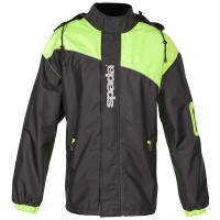 Spada Aqua Brite Waterproof Over Jacket - Black / Flo