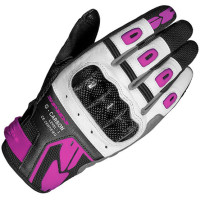 Spidi Ladies G-Carbon Gloves - Black / Fuchsia