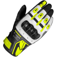 Spidi Ladies G-Carbon Gloves - Black / White / Fluo Yellow