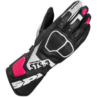 Spidi Ladies STS-R3 Gloves - Black / White / Fuchsia