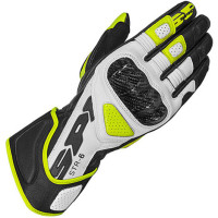 Spidi STR-6 Leather Gloves - Black / Fluo Yellow
