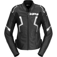 Spidi Ladies Evorider 3 Leather Jacket - Black / White