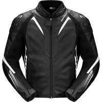 Spidi NKD-1 Leather Jacket - Black / White