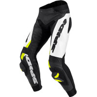 Spidi RR Pro Warrior Leather Trousers - Black / Fluo Yellow