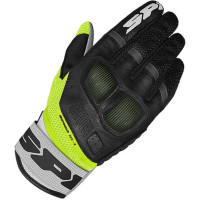 Spidi Neo-R Leather Gloves - Black / Grey / Fluo Yellow