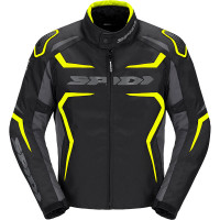 Spidi Race-Evo H2Out Textile Jacket - Black / Fluo Yellow