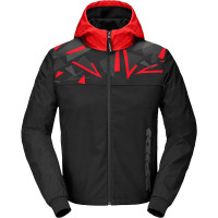 Spidi Hoodie Evo Sport Textile Jacket - Black / Red