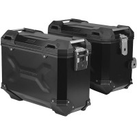 SW Motech Trax Adv Black Aluminium 37L & 45L Case System - Triumph Tiger 1050 (06-12)