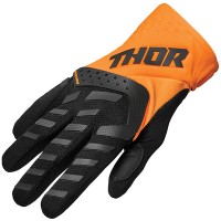 Thor Youth Spectrum Textile Gloves - Orange / Black