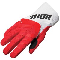 Thor Youth Spectrum Textile Gloves - Red / White