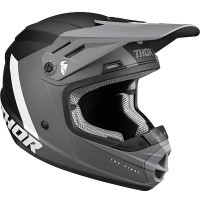 Thor Youth Sector Chev Helmet - Grey / Black