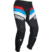 Thor Youth Pulse Racer Pants - Black / Blue / Red