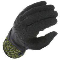 Tucano Urbano Miky Textile Gloves - Black / Fluo Yellow Graphic