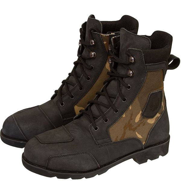 Image of Merlin G24 Borough Camo Leather Boots - Black