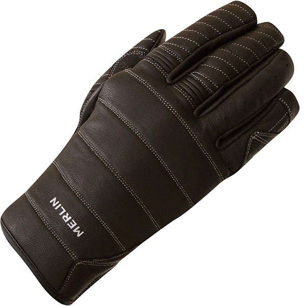 Image of Merlin Boulder Leather Gloves - Black / Red