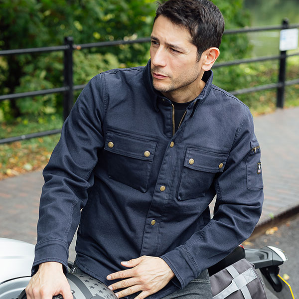 Merlin Brody D3O Riding Shirt - Navy - FREE UK DELIVERY