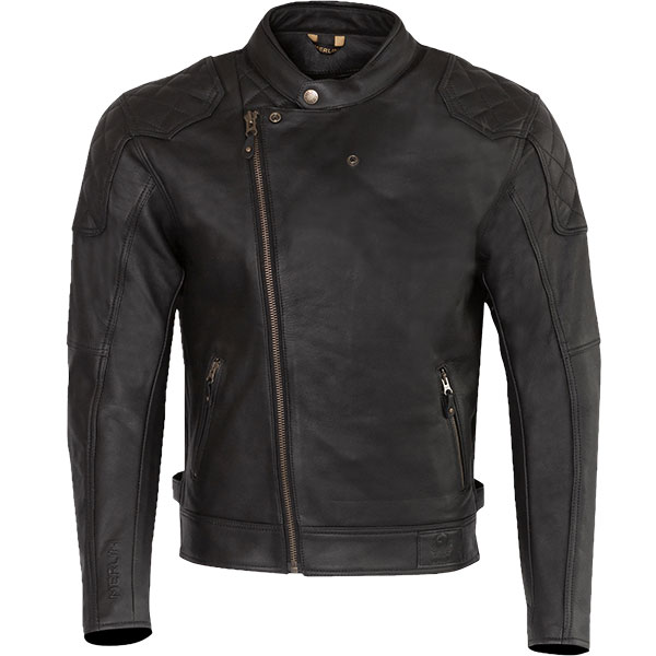 Merlin Chester Cafe D3O Leather Jacket - Black - FREE UK DELIVERY