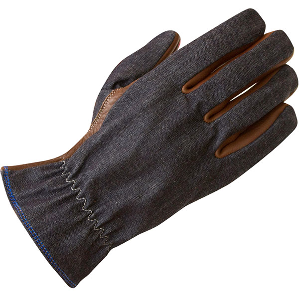 Image of Merlin Foreman Textile Gloves - Brown / Blue